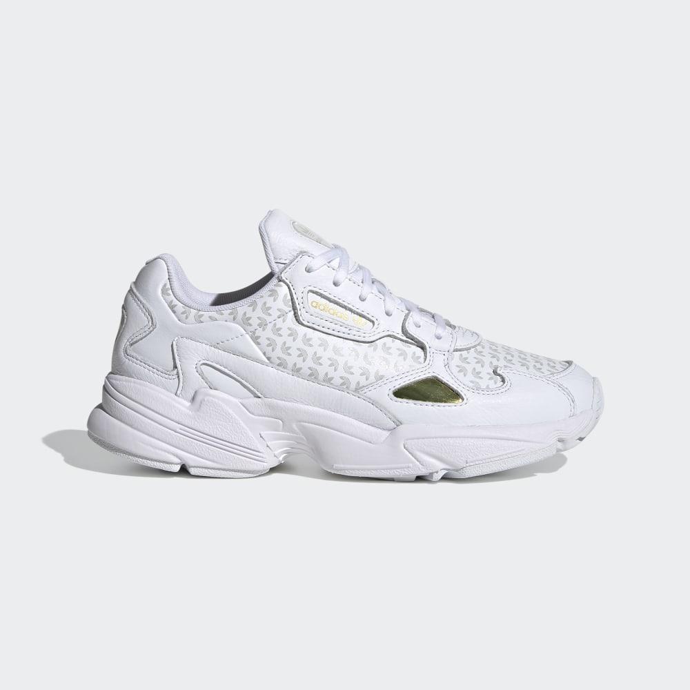 Originals Adidas FALCON W Dama Romania - Albi/Gri/Aurii Metal FV8257
